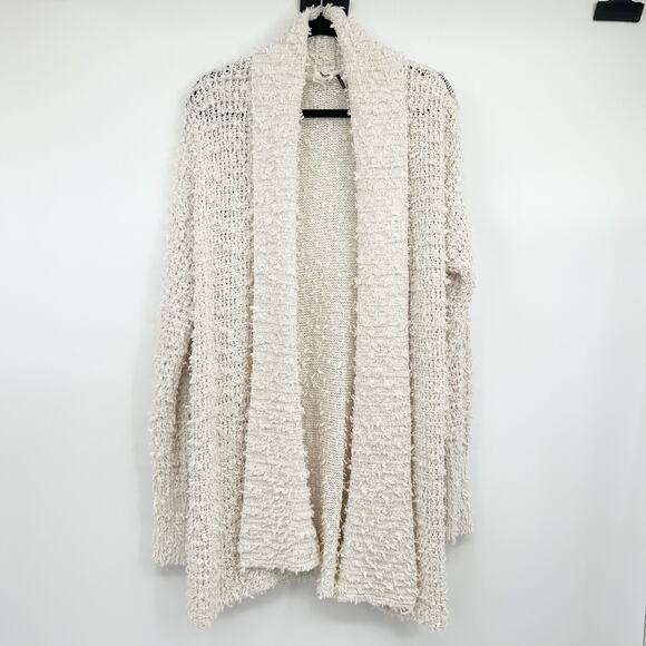 Akemi + Kin Anthropologie Cream Bernadette Open Cardigan Size Medium M - Picture 1 of 6